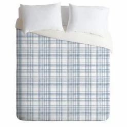 Top 10 ⭐ Little Arrow Design Co Winter Watercolor Plaid Duvet Cover Set Blue - Deny Designs 🎁 -Bedding Sets & Collections Sales Shop unnamed file 13809