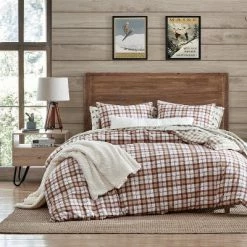 Buy 🔥 Autumn Plaid Duvet & Sham Set - G.H. Bass & Co. Red ⌛