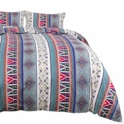 Best Pirce π 3 Pcs Microfiber Fabric Bohemian Theme Washable Duvet Cover Bedding Sets - PiccoCasa β€οΈ
