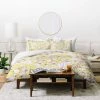 New 🔔 Iveta Abolina Babette Garden Duvet Set Yellow - Deny Designs 🔥