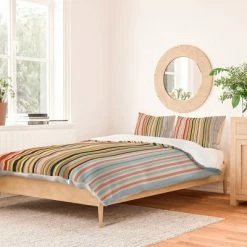 Buy ⌛ Magical Stripes Polyester Duvet & Sham Set - Deny Designs Multicolor ⭐ -Bedding Sets & Collections Sales Shop unnamed file 13884
