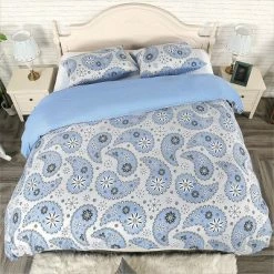 Outlet 🔔 3 Pcs Polyester Winter Paisley Pattern Washable Duvet Cover Bedding Sets - PiccoCasa 🛒 -Bedding Sets & Collections Sales Shop unnamed file 13910