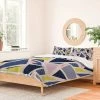 Best deal ✨ Mareike Bohmer Color BlocTriangles Duvet Set - Deny Designs Blue ⌛
