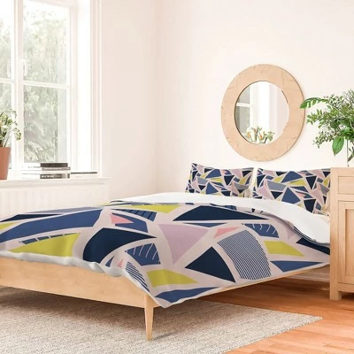 Best deal ✨ Mareike Bohmer Color BlocTriangles Duvet Set - Deny Designs Blue ⌛ 1 Best deal ✨ Mareike Bohmer Color BlocTriangles Duvet Set - Deny Designs Blue ⌛