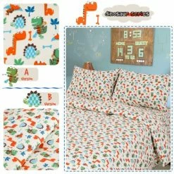 Top 10 🛒 5 Pcs Polyester Microfiber Dinosaur Pattern Soft Washable Duvet Cover Bedding Sets - PiccoCasa 🛒 -Bedding Sets & Collections Sales Shop unnamed file 13961