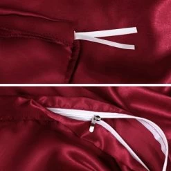 New 👍 3 Pcs Silk Satin Solid Reversible Bed Duvet Cover Set - PiccoCasa 🧨 -Bedding Sets & Collections Sales Shop unnamed file 13971