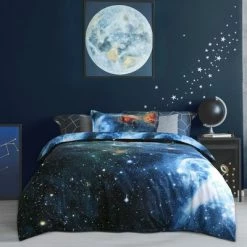 Coupon ✔️ Polyester Galaxy Sky Cosmos Night Bedding Sets - PiccoCasa ⌛