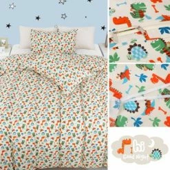 New ✨ 3 Pcs Microfiber Dinosaur Pattern Soft Washable Duvet Cover Bedding Sets - PiccoCasa 👍 -Bedding Sets & Collections Sales Shop unnamed file 14032