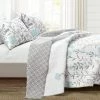 Best reviews of 👏 Lush Decor 3pc Aprile Reversible Quilt Set - Lush Décor Blue/gray 🛒
