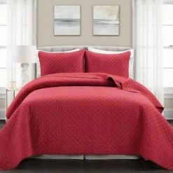 Brand new π Lush Decor 3pc Ava Diamond Oversized Cotton Quilt Set - Lush DΓ©cor Ivory β€οΈ