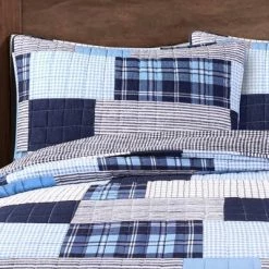 Outlet ❤️ Lush Decor 3pc Greenville Reversible Quilt Set - Lush Décor Navy 💯