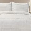 Best Pirce 🛒 Lush Decor White Pom Pom Stripe Quilt Set - Lush Décor 🎉
