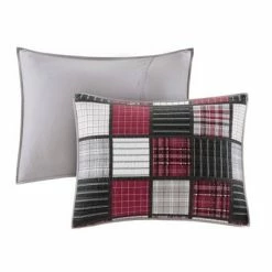 Buy 🔔 Woolrich Tulsa Oversized Plaid Print Cotton Quilt Set Red/gray ❤️ -Bedding Sets & Collections Sales Shop unnamed file 14169