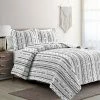 Budget 🧨 Lush Decor Hygge Stripe Quilt - Lush Décor Navy/white 🧨
