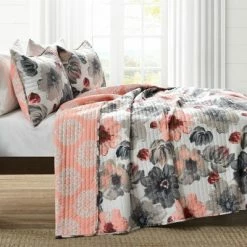 Best Pirce ⌛ Lush Decor 3pc Leah Quilt Set - Lush Décor Red/orange 🛒