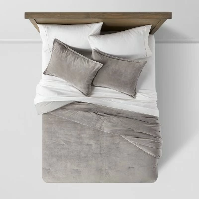 Discount 🌟 Velvet Comforter & Sham Set - Threshold™ Copper 🛒 2 Discount 🌟 Velvet Comforter & Sham Set - Threshold™ Copper 🛒 - Image 2