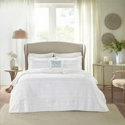 Hot Sale ❤️ Madison Park Alexis Ruffle Quilted Coverlet Set - 4pc White 💯 -Bedding Sets & Collections Sales Shop unnamed file 14236