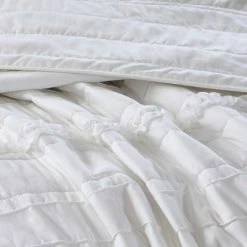 Hot Sale ❤️ Madison Park Alexis Ruffle Quilted Coverlet Set - 4pc White 💯 -Bedding Sets & Collections Sales Shop unnamed file 14238