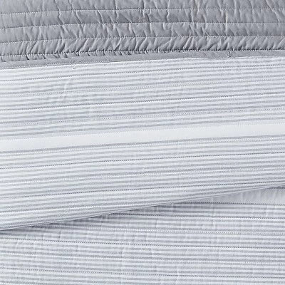 Discount π Niari Yarn Dye Stripe Quilt Set - Brooklyn Loom Blue π 4 Discount π Niari Yarn Dye Stripe Quilt Set - Brooklyn Loom Blue π - Image 4