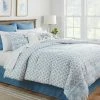 Deals ✔️ Sorrento Block Print Comforter Bedding Set Light Blue - Threshold™ 🔥