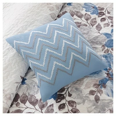 Hot Sale π Madison Park Willow Watercolor Floral Quilted Coverlet Set - 6pc Taupe β 3 Hot Sale π Madison Park Willow Watercolor Floral Quilted Coverlet Set - 6pc Taupe β - Image 3