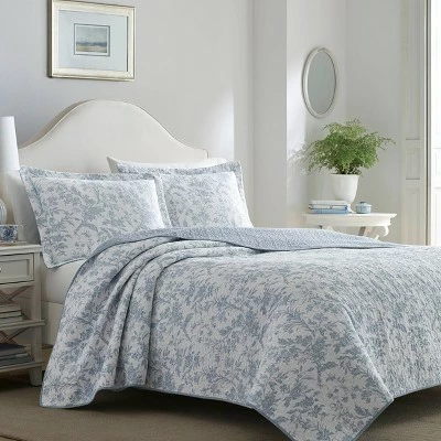 Deals π Blue Amberley Quilt Set - Laura Ashley® β 1 Deals π Blue Amberley Quilt Set - Laura Ashley® β