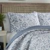 Top 10 ❤️ Cape Verde Quilt & Sham Set Smoke Blue - Tommy Bahama ⭐