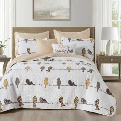 Top 10 🧨 Lush Decor 7pc Rowley Birds Quilt Set - Lush Décor Navy 🔥 -Bedding Sets & Collections Sales Shop unnamed file 14398