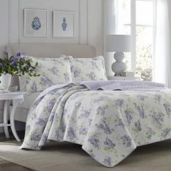 Discount 💯 Keighley Reversible Quilt Set Purple - Laura Ashley 🌟 -Bedding Sets & Collections Sales Shop unnamed file 14415