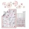 Cheap ❤️ Lambs & Ivy Signature Botanical Baby Watercolor Floral 4-Piece Crib Bedding Set ✨