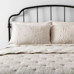 Outlet 😍 Hearth & Hand With Magnolia Stripe and Stitch Embroidery Comforter & Sham Set - Hearth & Hand™ with Magnolia 🎉 -Bedding Sets & Collections Sales Shop unnamed file 1450