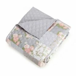 Promo 🎁 La Flor Quilt Sets - Modern Heirloom Blush/gray ✔️ -Bedding Sets & Collections Sales Shop unnamed file 14503