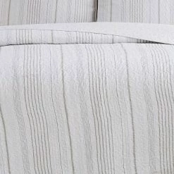 Budget ❤️ Cottage Classics Warm Hearth Stripe Quilt Set Tan 🤩