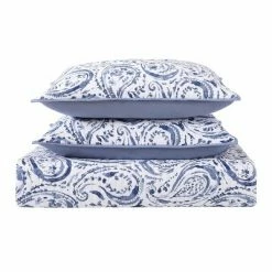 Best reviews of 👍 Indienne Paisley Quilt Set Navy/White - Oceanfront Resort 🧨