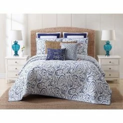 Best reviews of 👍 Indienne Paisley Quilt Set Navy/White - Oceanfront Resort 🧨 -Bedding Sets & Collections Sales Shop unnamed file 14522