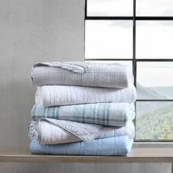 Best deal 🎉 Eddie Bauer - Jasper Trail Solid Quilt & Sham Set Blue ✔️ -Bedding Sets & Collections Sales Shop unnamed file 14547