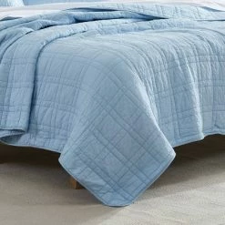 Best deal 🎉 Eddie Bauer - Jasper Trail Solid Quilt & Sham Set Blue ✔️ -Bedding Sets & Collections Sales Shop unnamed file 14552