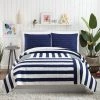 Budget 🔥 Ampersand for Makers Collective 3pc Block Stripe Quilt & Sham Set Blue 👍