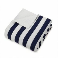 Budget 🔥 Ampersand for Makers Collective 3pc Block Stripe Quilt & Sham Set Blue 👍 -Bedding Sets & Collections Sales Shop unnamed file 14624