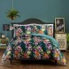 Promo ❤️ Bari J for Makers Collective Botanist Full/Queen 3pc Quilt Set Green ⌛