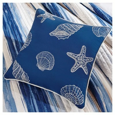 Best Sale π₯ Madison Park Fairbanks Beach Striped Quilted Coverlet Set Blue - 6pc π 3 Best Sale π₯ Madison Park Fairbanks Beach Striped Quilted Coverlet Set Blue - 6pc π - Image 3