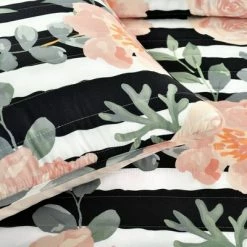 Brand new ✔️ Lush Decor Amara Watercolor Quilt - Lush Décor Black/dusty Rose ✔️ -Bedding Sets & Collections Sales Shop unnamed file 14784