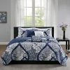 Best Sale ⌛ Madison Park 6pc Adela Coverlet Set Indigo 🛒