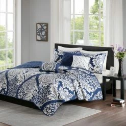Best Sale ⌛ Madison Park 6pc Adela Coverlet Set Indigo 🛒 -Bedding Sets & Collections Sales Shop unnamed file 14796