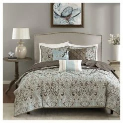 Best reviews of 🎉 Madison Park Leona Paisley Quilted Coverlet Set - 6pc Brown 🎁