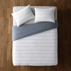 Cheapest 🛒 Hearth & Hand With Magnolia Stripe with Chambray Backing Comforter & Sham Set - Hearth & Hand™ with Magnolia Gray ⭐ -Bedding Sets & Collections Sales Shop unnamed file 1481