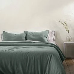 Coupon ⌛ Heavyweight Linen Blend Comforter & Sham Set - Casaluna™ Light Gray 🧨