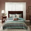 Coupon 🌟 Madison Park Blue Beau Printed Quilt Set 6pc ✨