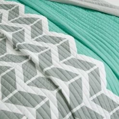 Top 10 💯 Intelligent Design Chevron Darcy Quilted Coverlet Set Multiple Piece - JLA Home Teal 🔥 -Bedding Sets & Collections Sales Shop unnamed file 14889