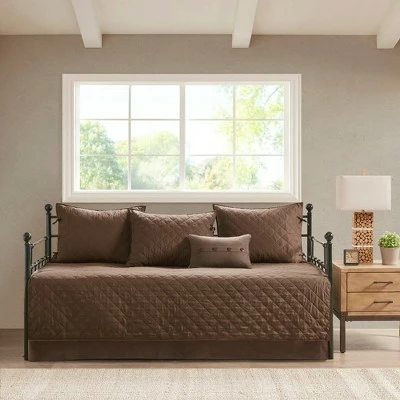 Buy π Madison Park Powell Daybed 6pc Reversible Daybed Cover Set Brown π 2 Buy π Madison Park Powell Daybed 6pc Reversible Daybed Cover Set Brown π - Image 2